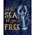 thumbnail image 3 of Reed, Tara 12x14 Black Modern Framed Museum Art Print Titled - Deep Blue Sea XIV on Gold, 3 of 5