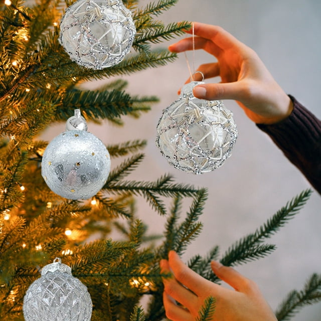 RBCKVXZ Christmas Ornaments 6pcs Shatterproof Christmas Ornaments Set Multiple Styles Ornaments For Christmas Trees Also For Other Party Decoration Christmas Decorations On Sale!