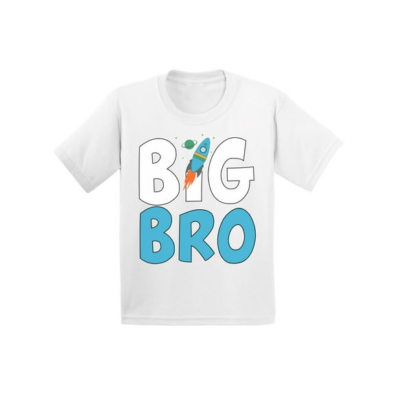 Awkward Styles Big Bro T-shirt Space Rocket Toddler Shirt Big Brother Tee Gifts for Bro
