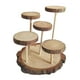 thumbnail image 5 of Expositor de madera con soporte de exhibición, vitrina, estante de exhibición multifunción de varios niveles 5 plataformas, 5 of 9