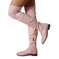 thumbnail image 3 of YLYL Women's Over the Knee Boots Thigh High Low Block Heel Pointed Toe Long Stretch Boots, 3 of 8