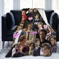 thumbnail image 2 of Soft Flannel Fleece Blanket Matthew-Gray-Gubler Plush Throw Cozy Blankets for Couch Sofa60"x50", 2 of 5