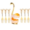thumbnail image 1 of Swan Tableware Sets With Holder For Coffee Fruit Dessert Exquisite Decoration, 1 of 8
