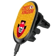 Keyscaper Black Kansas City Chiefs Wireless Magnetic Car Charger