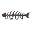 thumbnail image 4 of Toallero de huesos de pescado montado en la pared, 4 ganchos, estilo europeo, soporte de toalla de mano de metal resistente para el hogar, cocina, tipo 1 (7,5x2,4x0,4 pulgadas), 4 of 14
