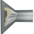 thumbnail image 5 of Ekena Millwork 4 1/4"H x 1 5/8"P x 94 1/2"L Claremont Chair Rail (8-Pack), 5 of 6