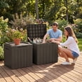 thumbnail image 5 of Homall 2PCS 31 Gallon Outdoor Deck Box In Resin with Seat, 5 of 7