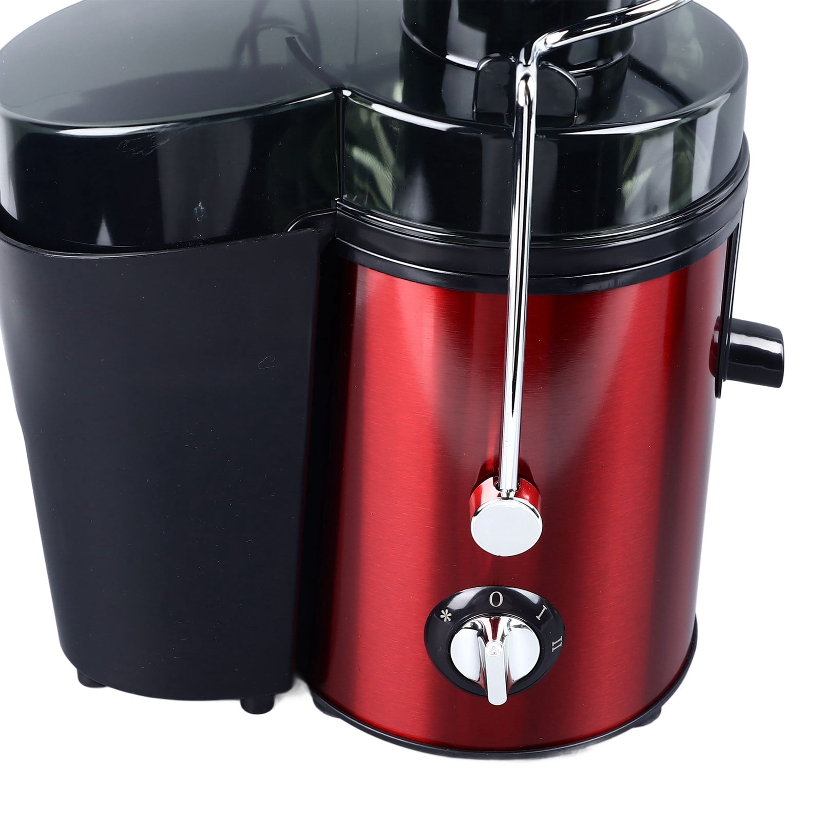 Yajisi 600W Juicer Machine with 2.6 inches / 65mm Wide Feed Chute, Stainless Steel Centrifugal Juicer Extractor for Fruit and Vegetable, Red