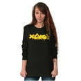 thumbnail image 5 of XOMG POP Cheesy Pepperoni Pizza Logo Women's Long Sleeve T Shirt Brisco Brands S, 5 of 6