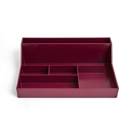 UPC: 0718103323802 | TRU RED 6-Compartment Plastic Desktop Organizer Purple TR55262