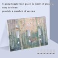 thumbnail image 3 of Yayeee Toggle Light Switch Wall Plate 2-Gang 4.56"x4.48" Decorative Outlet Cover, Night Deer, 3 of 7