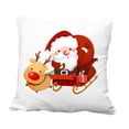 thumbnail image 2 of Xihbxyly Ofertas de Hoy Conjunto de Cojines de Lino para Decoración Del Hogar, Conjunto de Cojines con Papá Noel, Cojín para Coche, 2 of 6