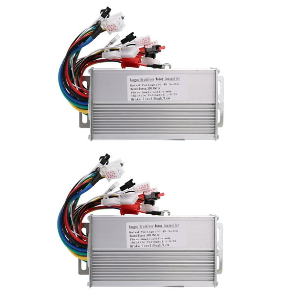 2X Controlador Sin Escobillas EBike 30A 36V 48V 500W Controlador Blcd de Scooter Eléctrico para Accesorios de Bicicleta Scooter