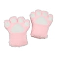 thumbnail image 2 of QTSHPN Winter Warm Gloves Winter Cat Fingerless Cosplay Mittens Performance Events Fashion Gloves for Women Pink One Size, 2 of 3