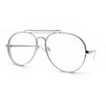 thumbnail image 5 of Iconic Tear Drop Thick Dimensional Metal Rim Racer Fashion Eyeglasses Silver, 5 of 7