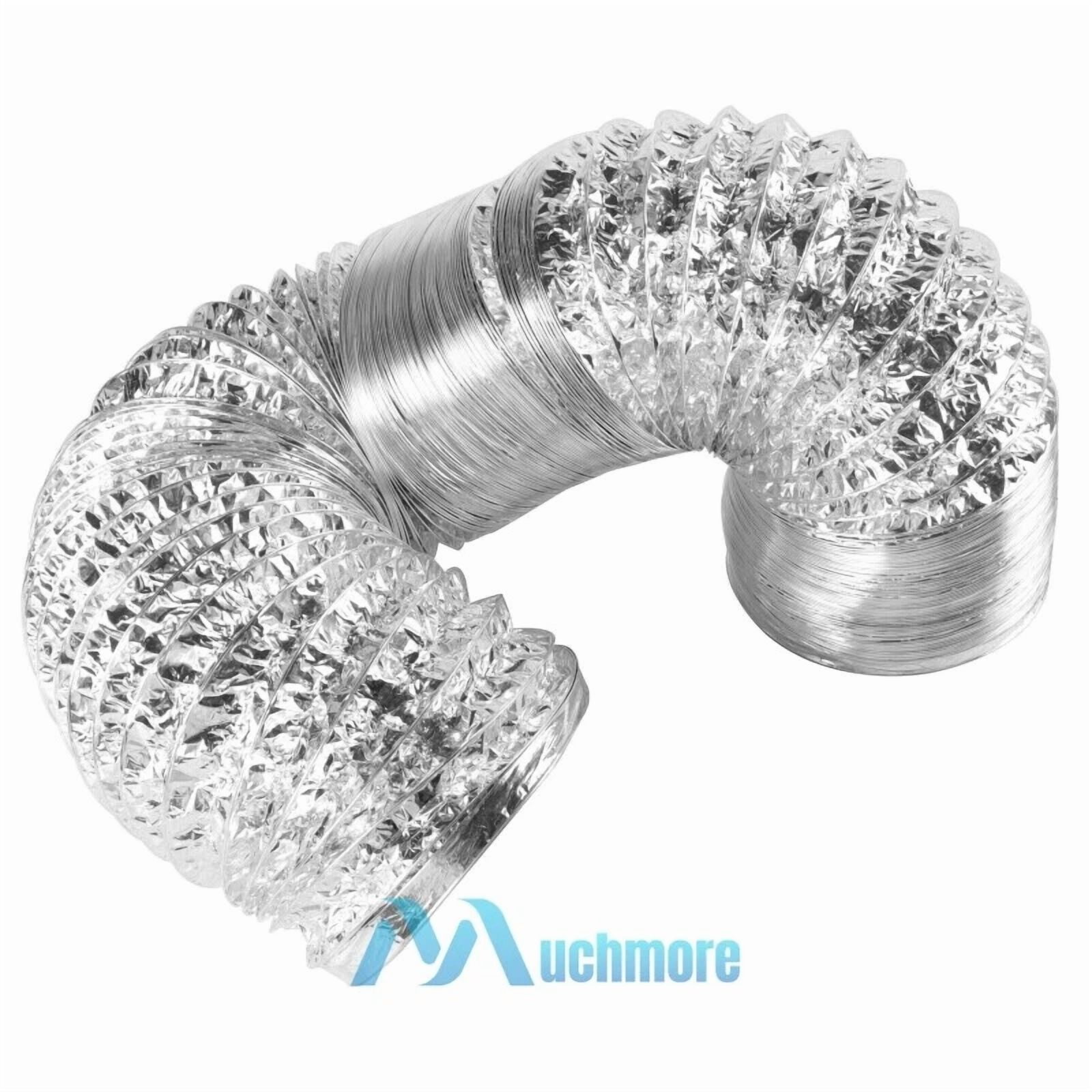4 Inch 8 Feet Extra Thick Aluminum Foil Flexible Ducting Dryer Vent Ducting Hose