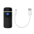 thumbnail image 1 of Petit Briquet Portable Rechargeable en Métal avec Affichage LED et Impression Tactile (Noir), 1 of 8
