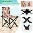 thumbnail image 4 of 600D Oxford Camping Chair Portable Foldable Chair Supports 220 lbs for Picnic, Fishing, Backpacking Houses and Flowers, 4 of 8