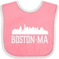 thumbnail image 3 of Inktastic Boston Massachussetts Skyline City Silhouette Boys or Girls Baby Bib, 3 of 4