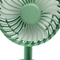 thumbnail image 3 of Ventilador portátil de doble cabezal, miniventilador de escritorio plegable USB para estudiantes y oficinas, modelo 049, diseño redondo verde, 3 of 5