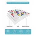 thumbnail image 5 of Quilts Full Size Bedding Set, Colorful Polka Dot Lightweight Quilted Comforter, Cartoon Cute Abstract Graffiti Soft Reversible Bedspread Coverlet with Pillow Covers for All Season, 78" x 90", 5 of 7