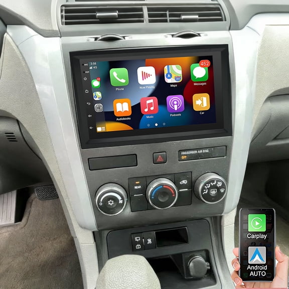 Gsuatey 2G 64G Car Radio for Chevrolet Traverse 2009-2017, Android Car Stereo with Wireless CarPlay Android Auto, GPS WiFi, 7" Touchscreen, Bluetooth, EQ, FM/RDS Backup Camera