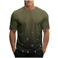 thumbnail image 2 of WAENQINLA Men's Graphic T Shirt Crew Neck Gradient Color Short Sleeve Shirts Hawaii Tropical Palm Tree Print Casual Tees, 2 of 5