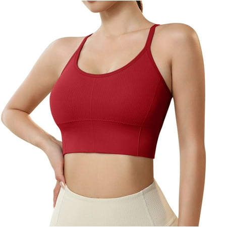 IROINNID Discount Plus Size Sports Bras for Women Push Up Bra Comfort Oman Bras With String Quick Dry Shockproof Running Fitness Underwear Burgundy
