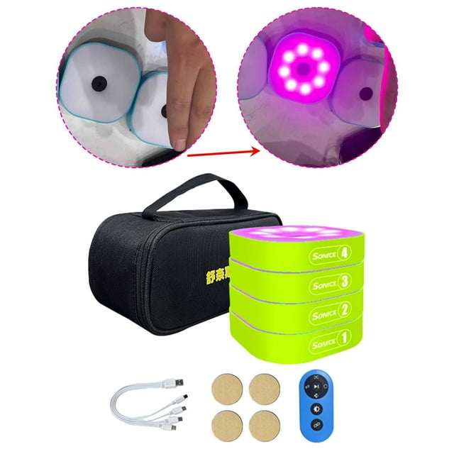 Luces de agilidad y reacción para niños, luces de fitness para voleibol, béisbol y fútbol. Juego de 4 luces