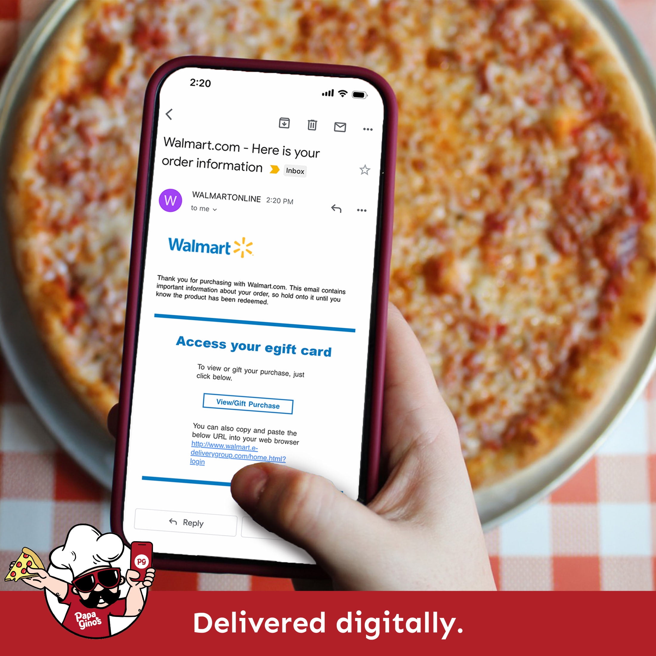 Papa Gino's $50 eGift Card [Email Delivery]
