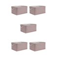 thumbnail image 3 of maskred Sturdy And Durable Cabinet Storage Bag For Well Organized Space Foldable Storage Box With Handle Cotton Multifunctional light pink 5Set, 3 of 6