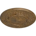 thumbnail image 3 of Ekena Millwork 27"OD x 1 1/8"P Flower Ceiling Medallion (Fits Canopies up to 3 7/8"), Hand-Painted Rubbed Bronze, 3 of 6
