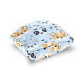 thumbnail image 5 of Cute Doodle Dogs Paw Prints Hearts Throw Pillow Covers Pillowcases 16 x 16 Inch Home Decor 2 Packs for Bedroom Sofa, 5 of 6