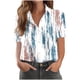 thumbnail image 1 of Blusas para las Mujeres Casual Impreso Manga Corta con Detalle de Bolsillo Y Botón, Camiseta de Poliéster Suave para Uso Diario en Casa O Trabajo, Estilo de Verano de Moda, 1 of 6