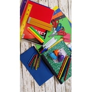 Trailmaker School Supplies Kit 45 Piece School Supply Kit Grades K-12 – Back to School Essentials Includes Folders Notebooks Pencils Pens and Much More!