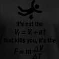 thumbnail image 3 of CafePress - Physics T Shirt - Women's V-Neck Dark T-Shirt, 3 of 4