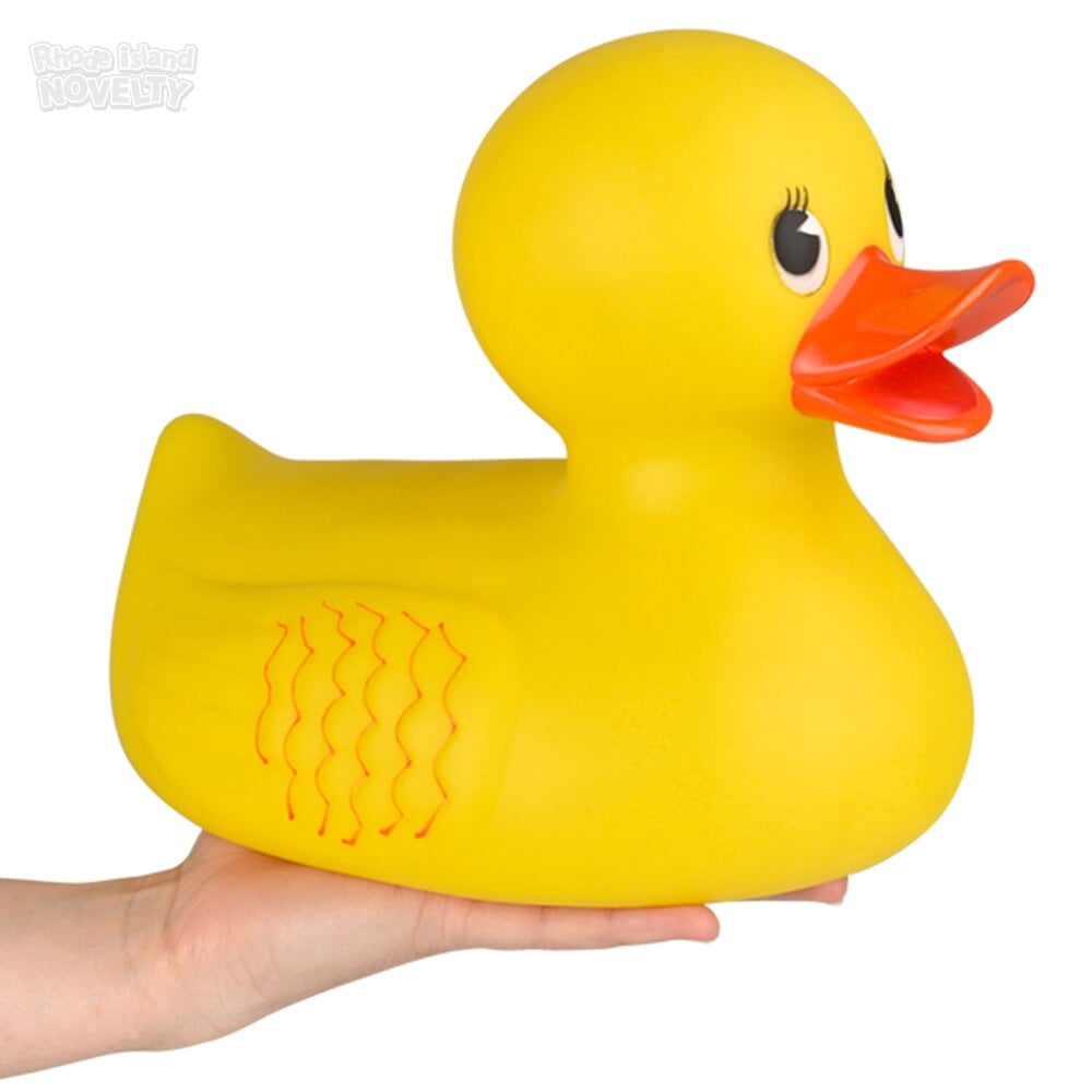 Rhode Island Novelty 10.5 Inch Jumbo Classic Rubber Duck, Giant Yellow Duck for Decor & Party Fun