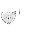 thumbnail image 1 of Escultura De Reloj De Pared De Corazón Acrílico, Figura Artística De Resina Creativa, Diseño Abstracto Decorativo Para Sala De Estudio, Oficina, Cafetería, Decoración Del Hogar., 1 of 8