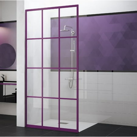 Coastal Shower Doors Gridscape Series 50 x 80 Hinged Framed Shower Door