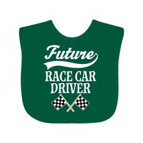 Inktastic Future Race Car Driver Racing Boys Baby Bib