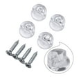 thumbnail image 4 of MYG for Mirror Wall Clips Fixing Kit, 4 Pack Frameless Glass Bracket Mounting Set, Easy Install Plastic Clamps for Bathroom Mirror, Home Decor, Salon, Up to 4mm Thick Glass, 13mm Outer Diameter, 4 of 10