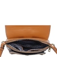 thumbnail image 4 of Ampere Creations Lilly Women Medium Vegan Leather Flap Crossbody Bag - Brown, 4 of 6