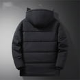 thumbnail image 5 of IYTR Men's Down Coats Winter Hooded Warm Puffer Jacket Long Sleeve Outdoor Warm Windproof Outerwear with Pockets (Black,XXL), 5 of 7