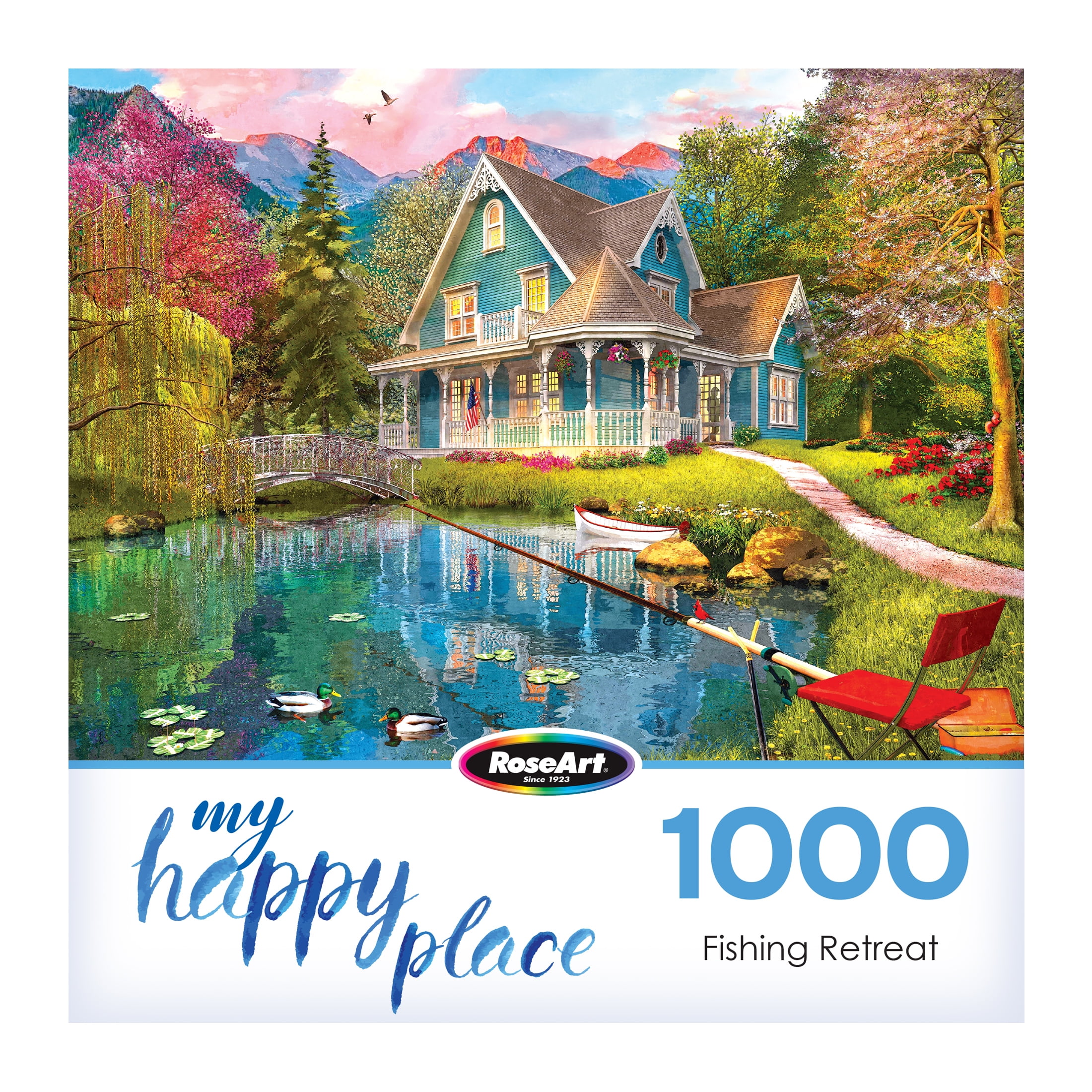 RoseArt - Favorite Places - Fishing Retreat - 1000 Piece Jigsaw Puzzle for Adults