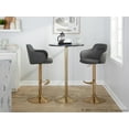 thumbnail image 2 of Boyne Adjustable Bar Stool, Gold Bar Stools, Bar Chairs, Swivel Bar Stools, Bar Stools Set of 2, 2 of 6
