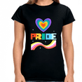 thumbnail image 2 of Pride Shirt LGBT Pride Rainbow Flag Lesbian Gay Pride Ally Womens T Shirts, 2 of 8