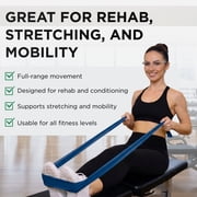 THERABAND Resistance Band Set, 5 ft, Advanced, Blue/Black, 2 Pack, Strength Training
