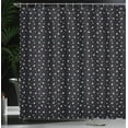 thumbnail image 4 of Ambesonne Jasmine Shower Curtain, Fawn Leaves Blush Petals, 69"Wx75"L, Charcoal Grey Multicolor, 4 of 5