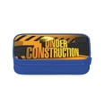 thumbnail image 2 of Large Capacity Pencil Case, Under Construction Pattern Pencil Pouch 2 Compartments Pencil Bag, 2 of 5