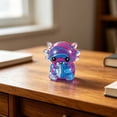 thumbnail image 4 of Axolotl Squishy Stress Relief Ball Slow Rising, Cute Translucent Jelly Gel Animal Sensory Hand Grip Squeeze Relieve Pressure, Portable Desktop Decorative Accent for Adults Home Office, 4 of 6